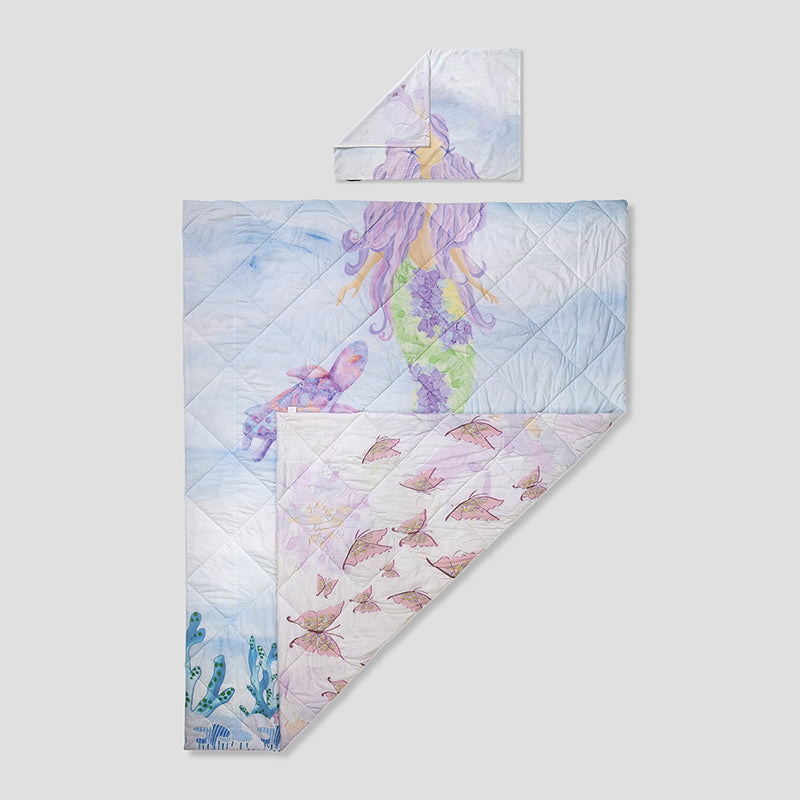 Pastel Princess Reversible Cotton Comforter - 480 GSM media 7