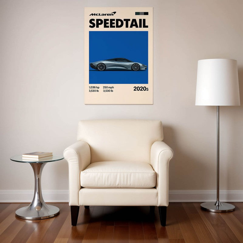 Speedtail Performance Wall Poster
