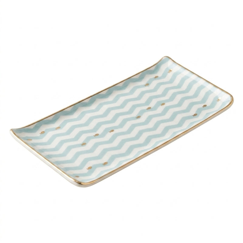 Wavy Sea Bone China Platter media 5