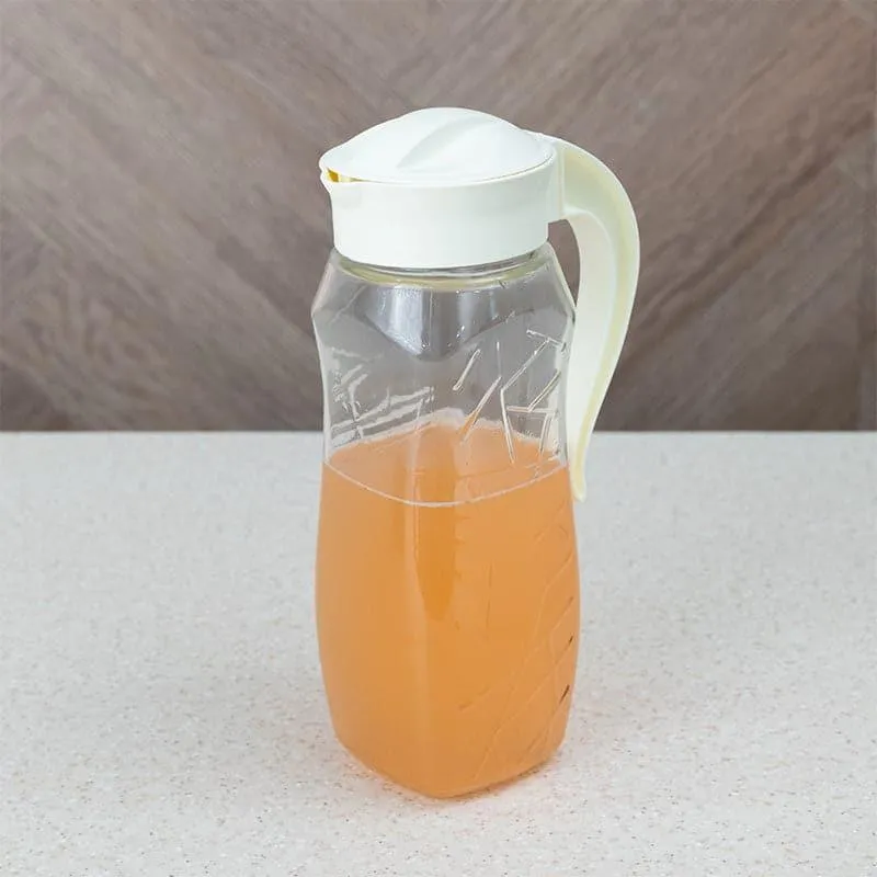 Domana Sema Transparent Jug  With Lid (White) - 1600 mL media 1