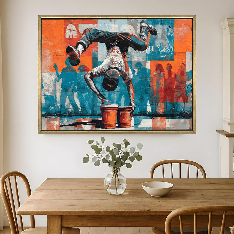 Rhythm Beats Canvas Wall Painting With Frame