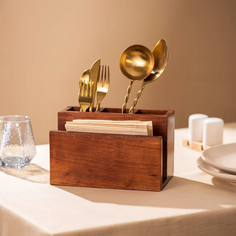 Wudo Wooden Cutlery Holder media 3