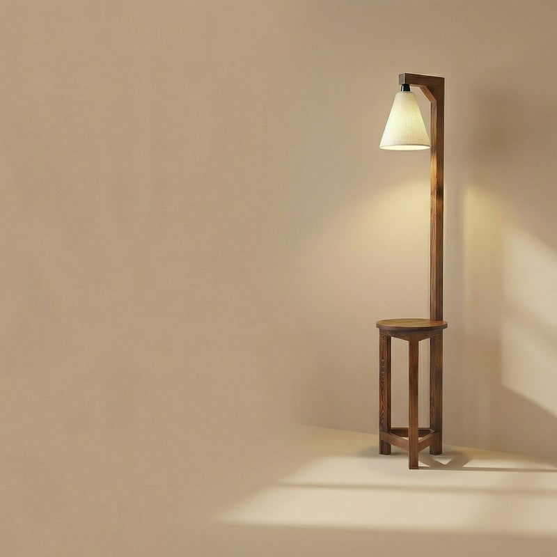 SimplyShade Wooden Floor Lamp - Brown media 6