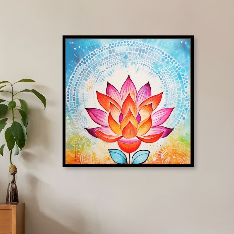 Sunlit Bloom Wall Art With Frame