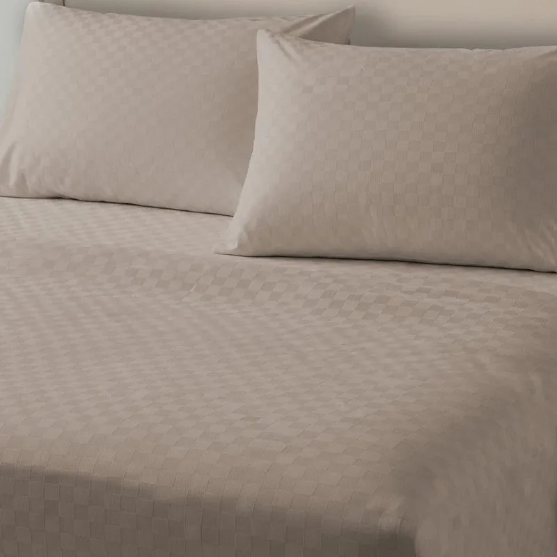 Urban Space Pastel Bliss Cotton Bedsheet (Brown) - 300 TC media 3