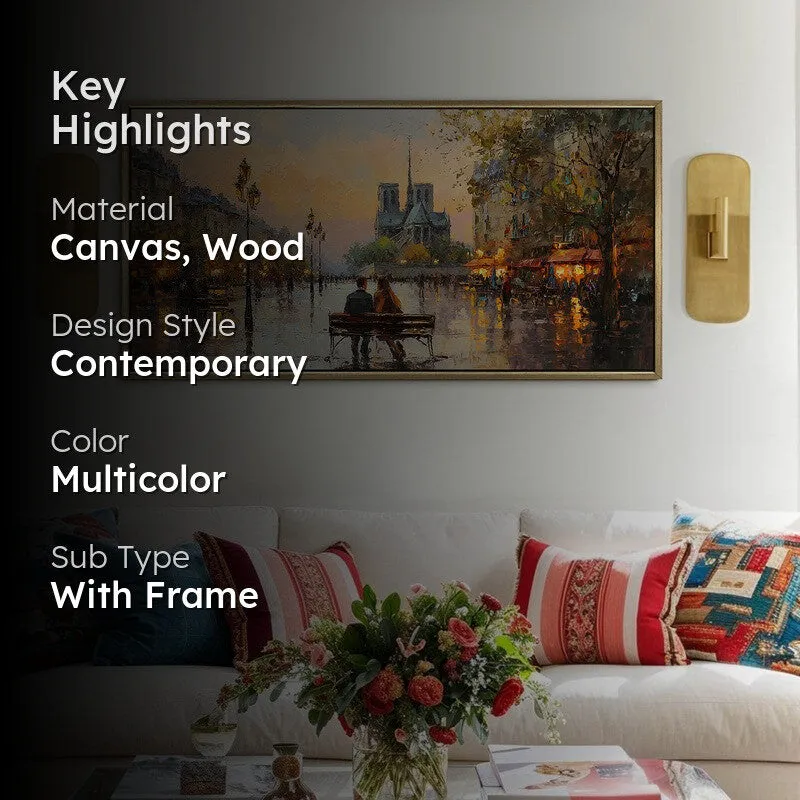 Rainbound Canvas Wall Painting With Frame media 2