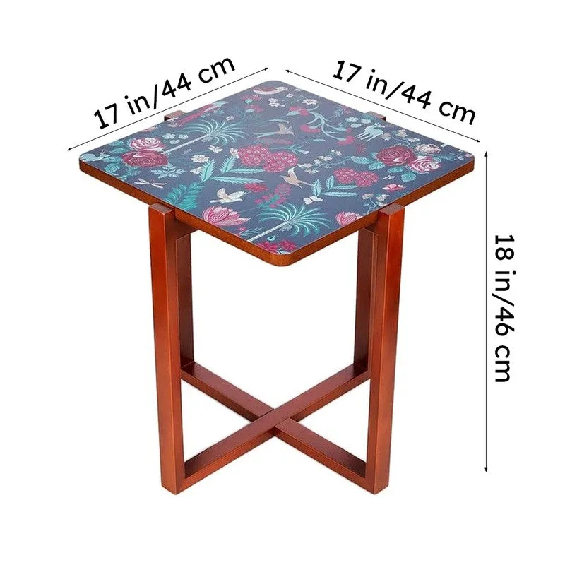 India Circus Wood Galore Square Side Table media 9