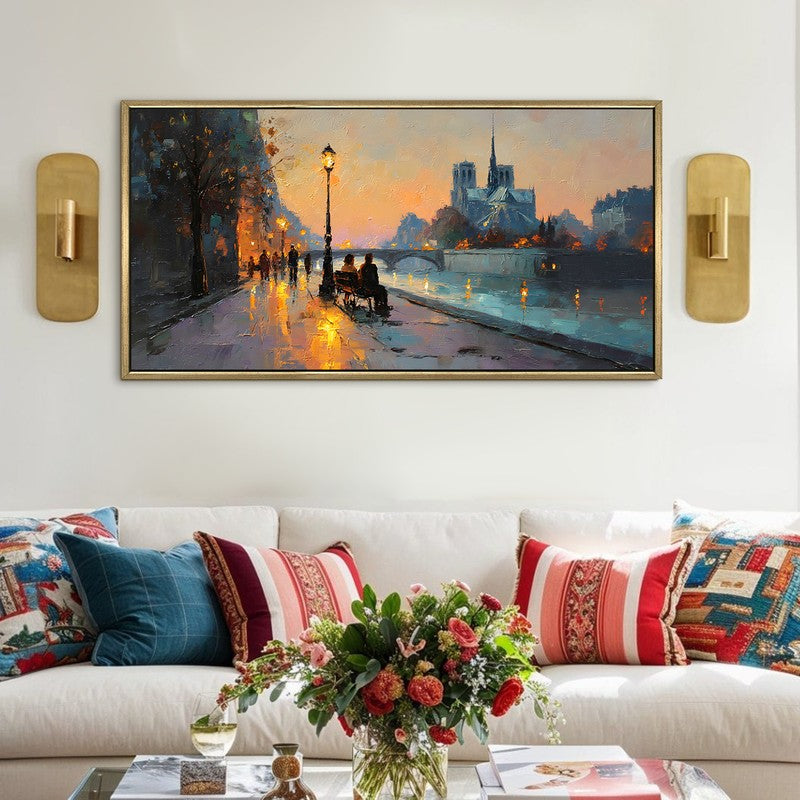 Cityhush Canvas Wall Painting With Frame