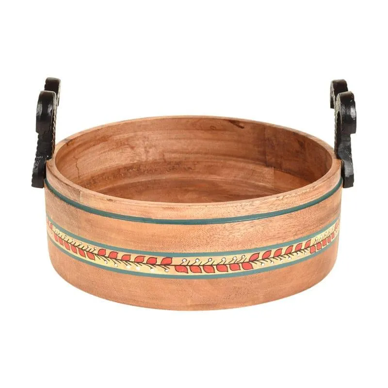 Rosha Fruit Wood Fruit Basket media 3