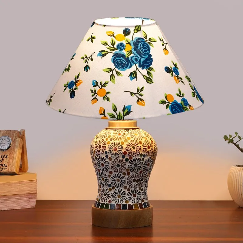 Santora Fleur Wooden Table Lamp - Multicolor media 3