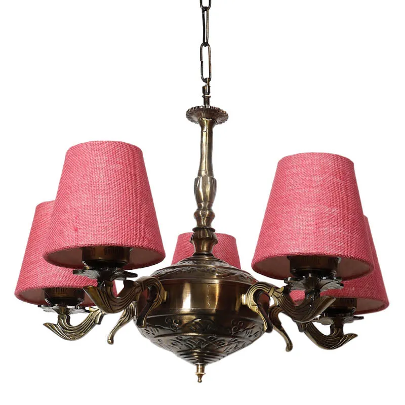 Troton Conical Golden Antique Ceiling Lamp media 4