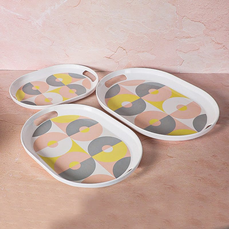 Asho Geometric Serving Tray - Set Of Three image 5