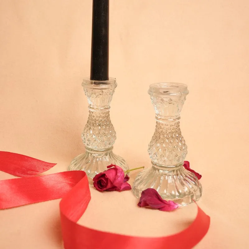 Velvet Petal Candles (Black) - Set Of Two media 6