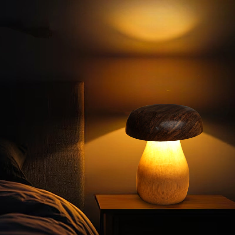 ArtGlow Boho Mango Wood Table Lamp - Beige media 4