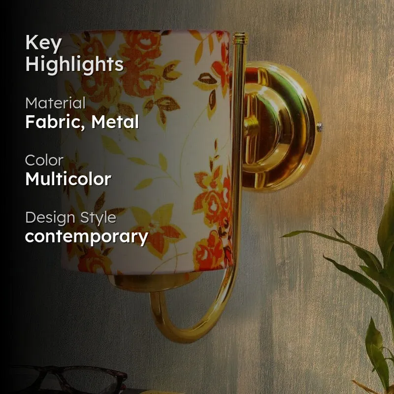 Galora Prista Ibis Fabric & Metal Wall Lamp media 2