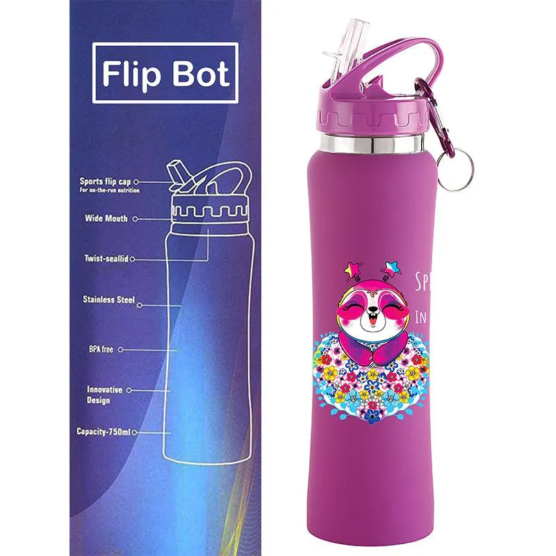 Lavender Teddy Sipper Water Bottle - 750 mL media 8
