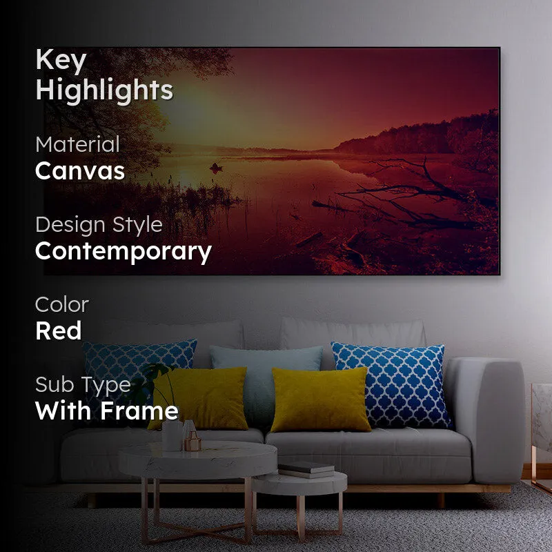 Orange Grace Canvas Wall Painting media 2
