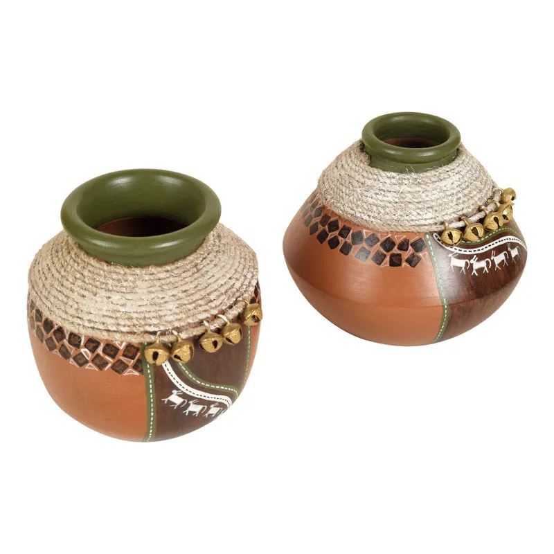 Ambra Terracotta Vase - Two Piece Set media 4