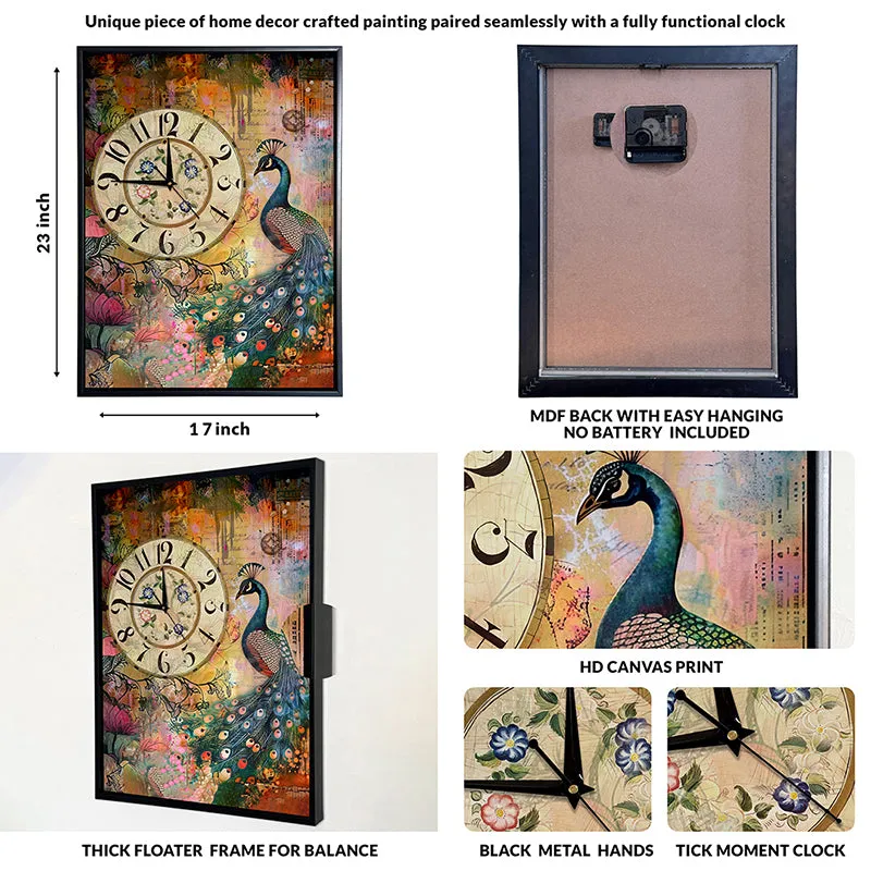 Peacock Time Wall Art media 5