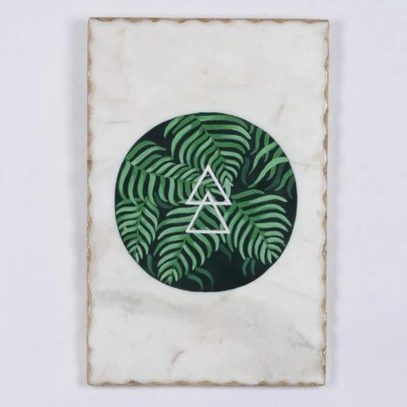 Tranquil Treat Hand Painted Marble Wall Accent media 3