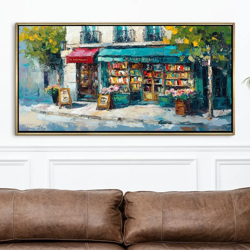 Silent Shelves Canvas Wall Painting With Frame media 4