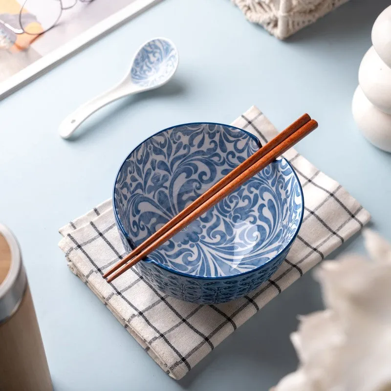 TreatScape Porcelain Serving Bowl Set With Chopstick - Three Piece Set media 3