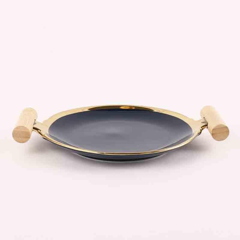 Moonshine Ceramic Platter With Handles - Royal Blue media 7
