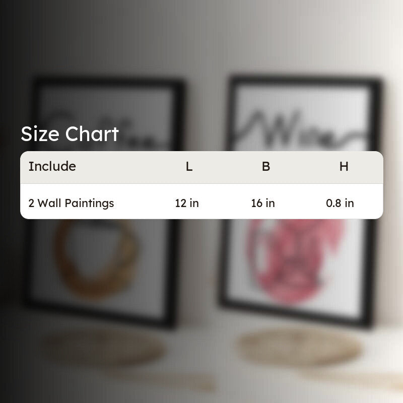 Coffee & Wine Wall Art With Frame - Set Of Two media 8