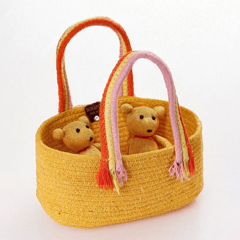 Tidy Twist Cotton Storage Basket Yellow media 3