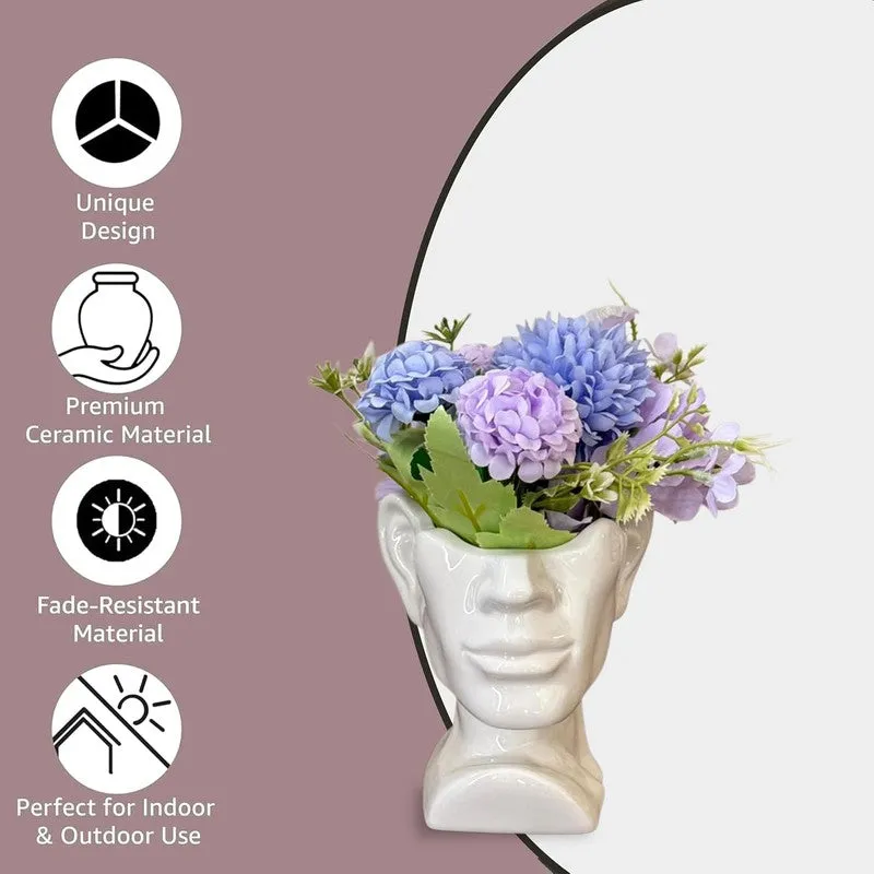 Marshmallow Vase with flower media 6