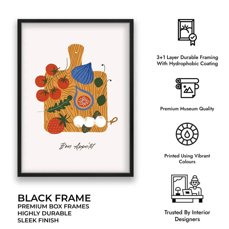 Kitchen Banquet Archival Canvas Wall Art - Black media 10