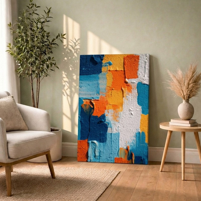 Brushstroke Abstract Texture Canvas Wall Art