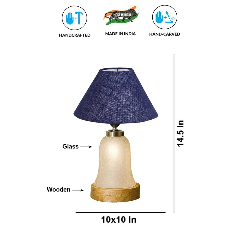 Zoravelle Wooden Table Lamp - Blue media 9