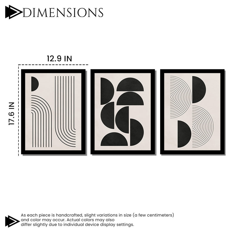 ShapeTheory Geometric Wall Art - Set Of Three media 7
