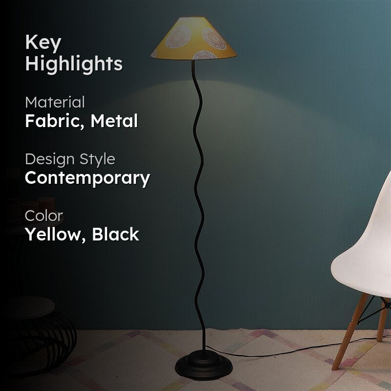 Mandala Merry Wavy Metal Floor Lamp media 2