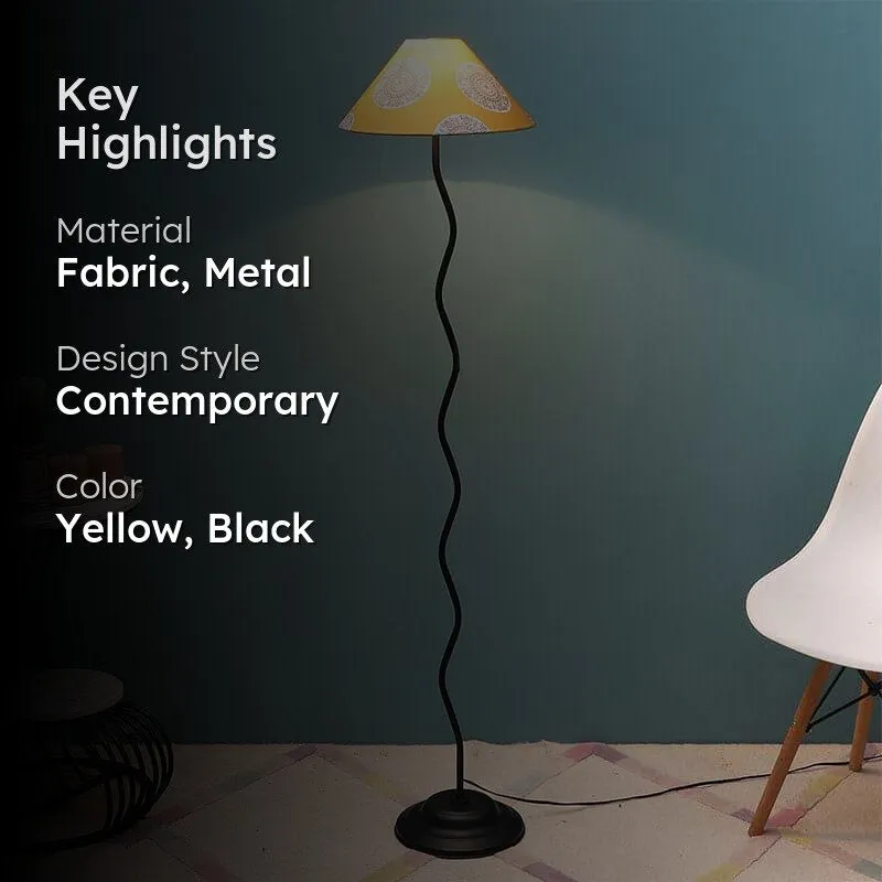 Mandala Merry Wavy Metal Floor Lamp media 2