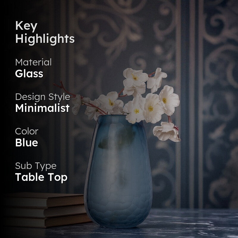Quantix Glass Vase - Blue media 2