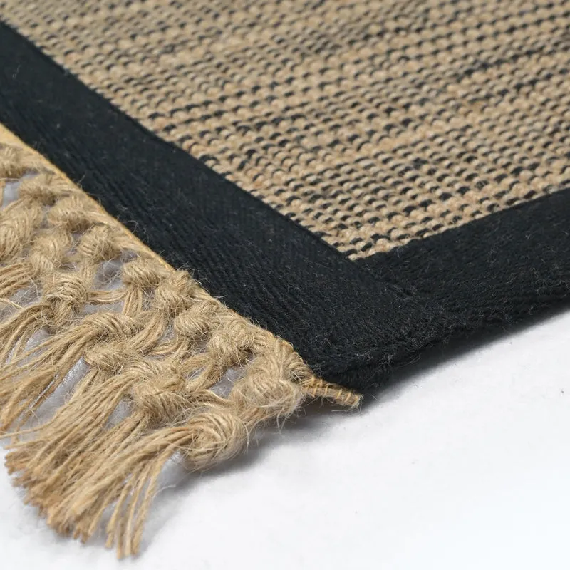 Saral Home Jutify Anti-Slip Jute Cotton Area Rug with Fringe media 4