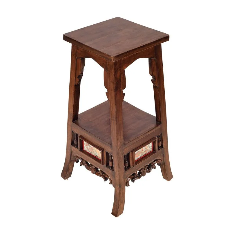 Sphinx Teak Wood Side Table media 5