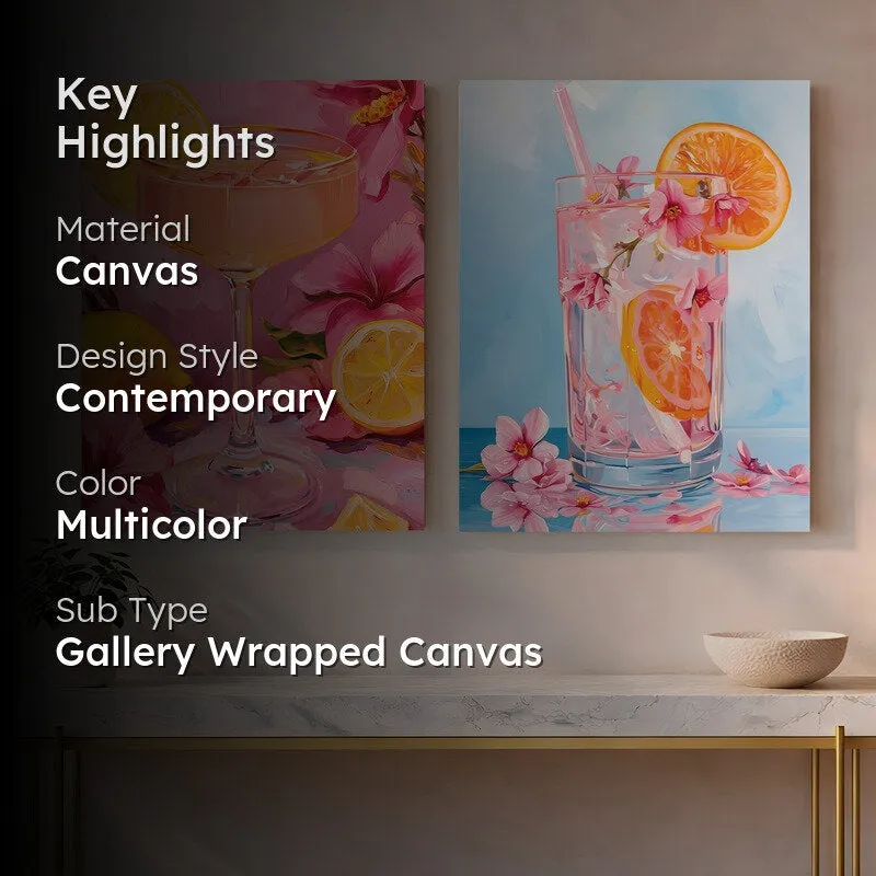 Drink Culture Canvas Wall Art - Set of Two media 2