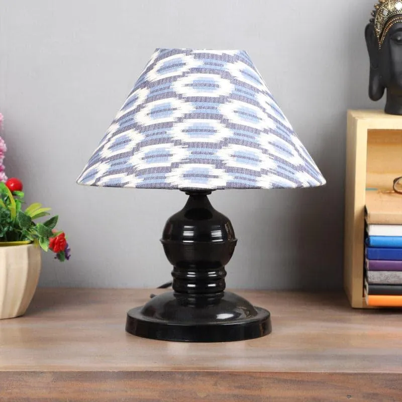 Lois Avalon Fabric Table Lamp - Blue,White media 3