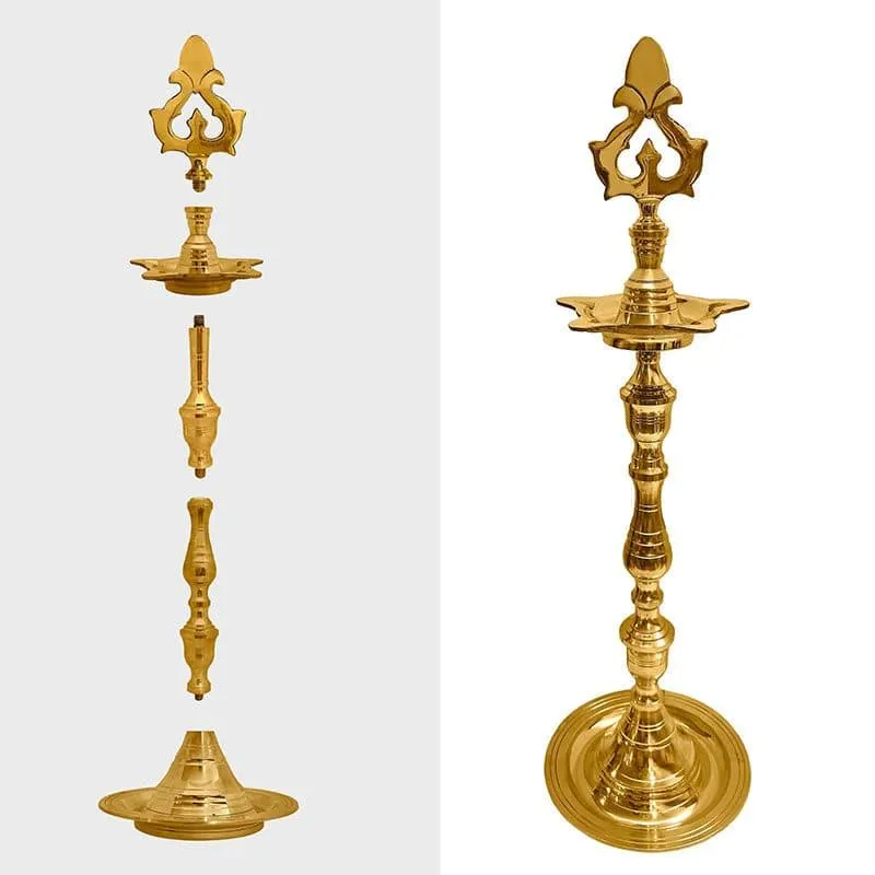 Vibha Brass Lamp - Large media 4