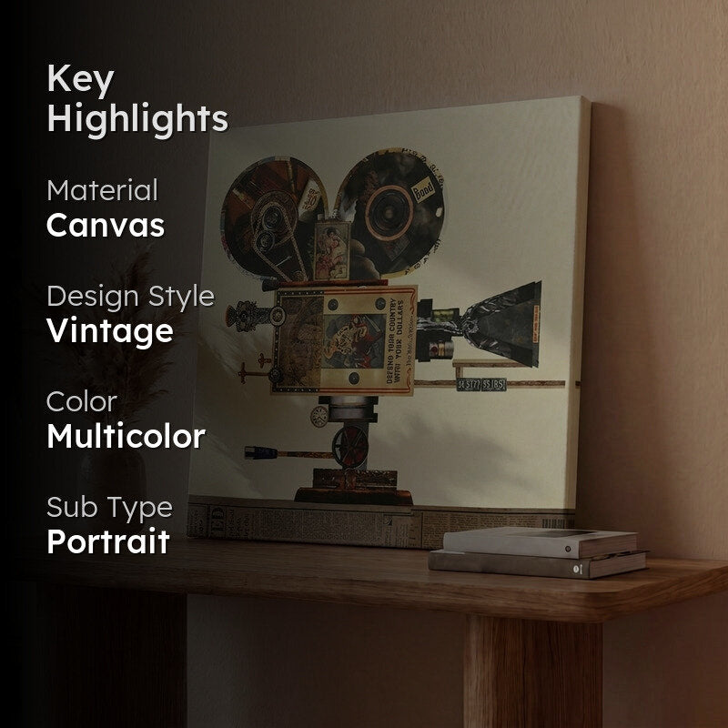 Vintage Cine Wall Painting media 2