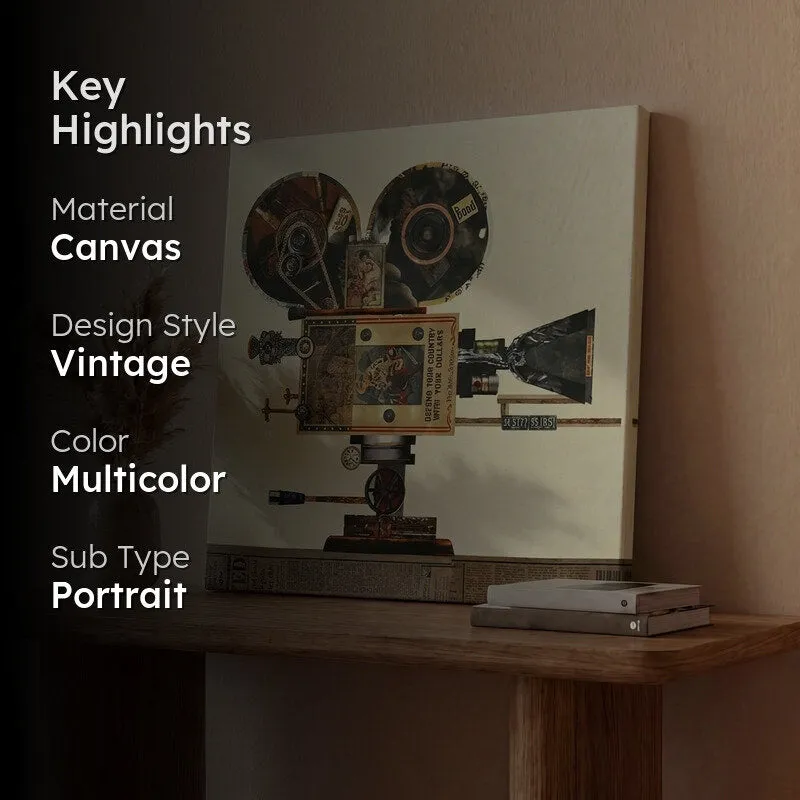 Vintage Cine Wall Painting media 2
