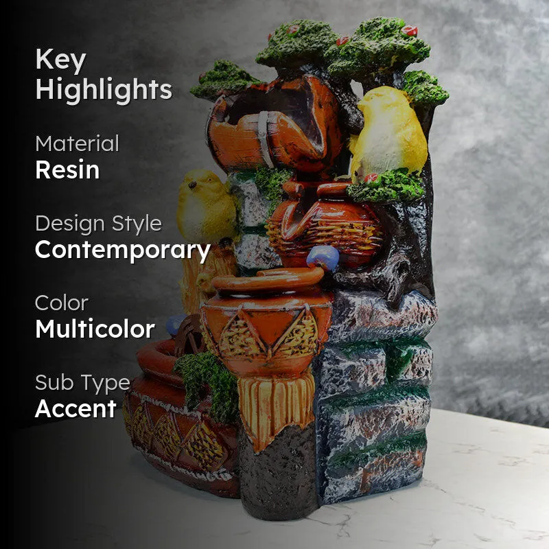 Hill House Resin Tabletop Fountain media 2