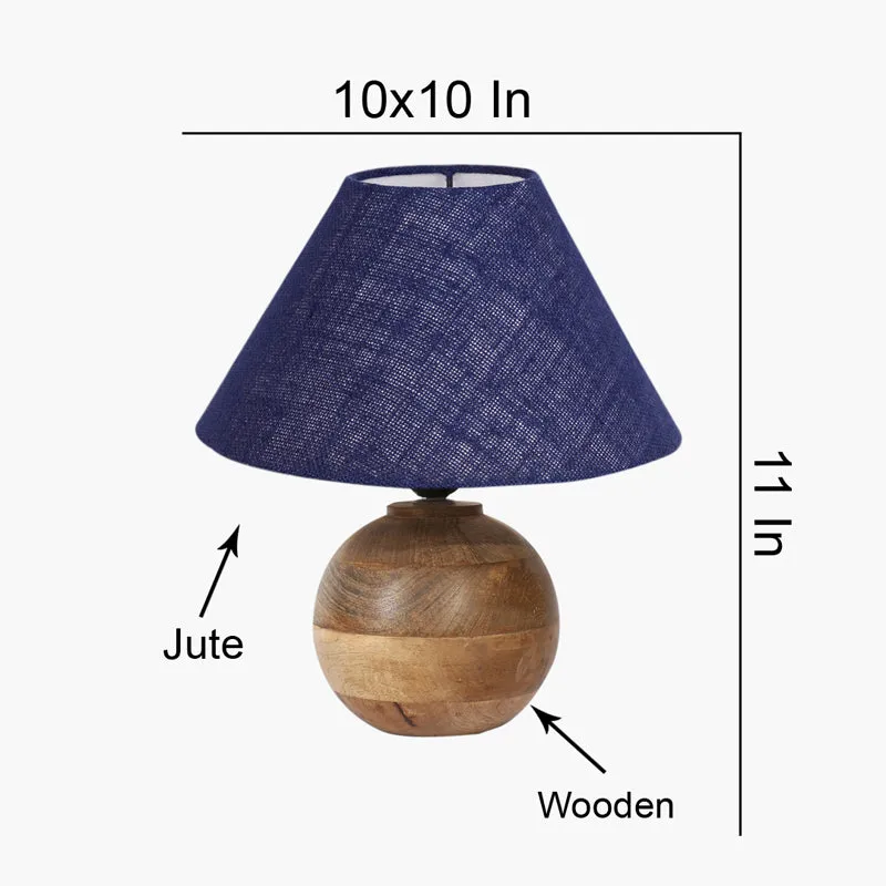 Sienna II Orb Jute Table Lamp - Blue,Brown media 7