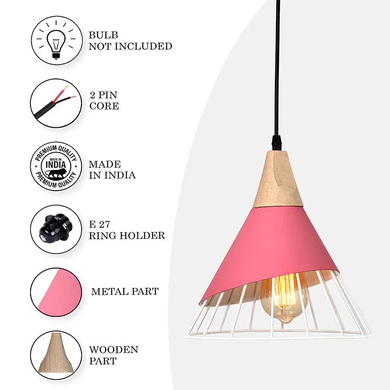 Obscura Metal Ceiling Lamp - Pink media 5