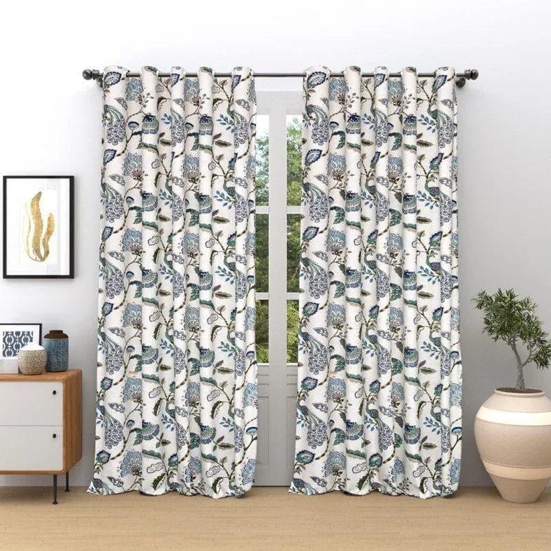 Haruna Curtain (Blue) - Set Of Two media 1