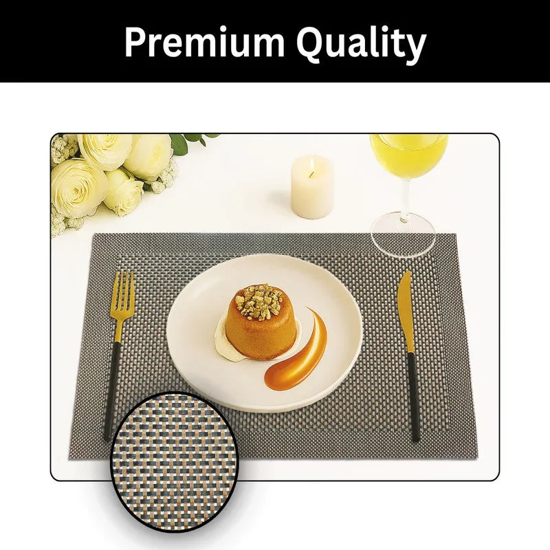 Onyxa Brown Rectangle PVC Table Mats - Set Of Four media 3
