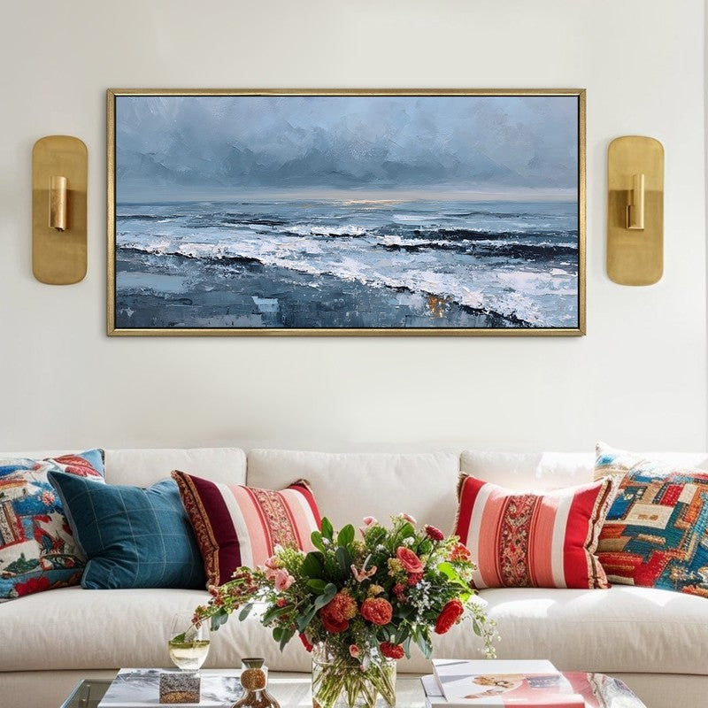 Indigo Depths Canvas Wall Art